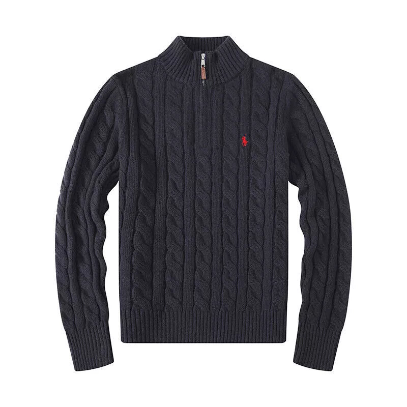 RL Quarter zip Zopfmuster