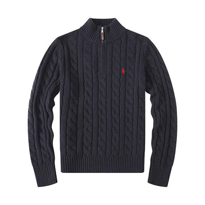 RL Quarter zip Zopfmuster